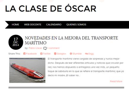 La clase de Óscar