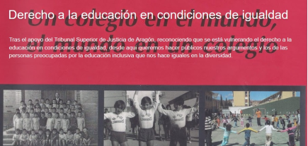 Derecho a la educación en condiciones de igualdad.