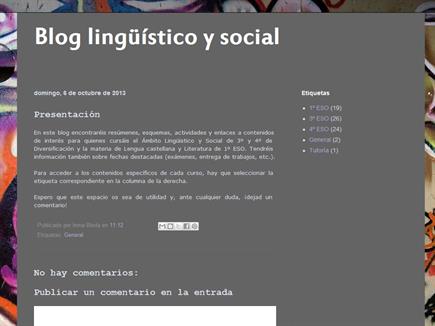Blog lingüístico y social