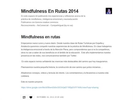 Mindfulness En Rutas 2014