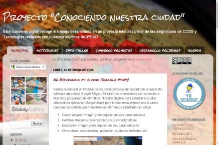 Proyecto "Conociendo nuestra ciudad"