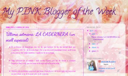 My PINK Blogger of the Week